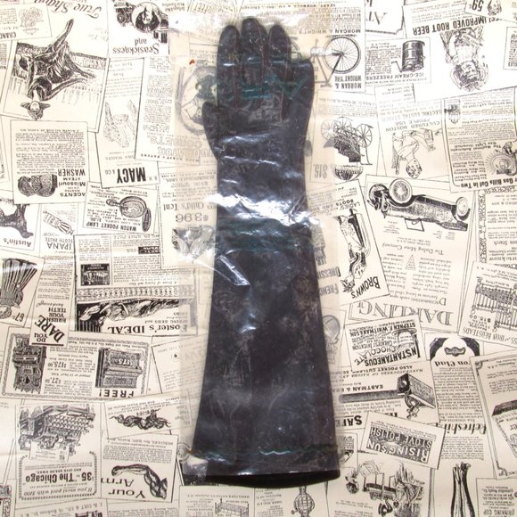 vintage brown leather opera gloves size 6 6.5 - Picture 4 of 8